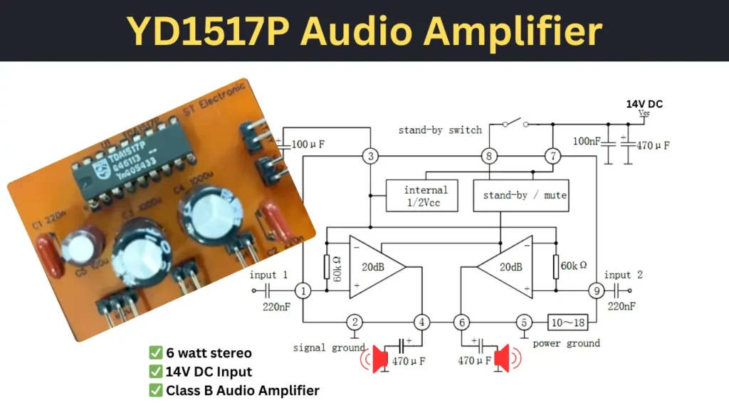 YD1517P audio amplifier
