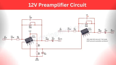 12V Preamplifier Circuit