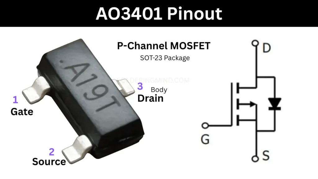 AO3401 Pinout