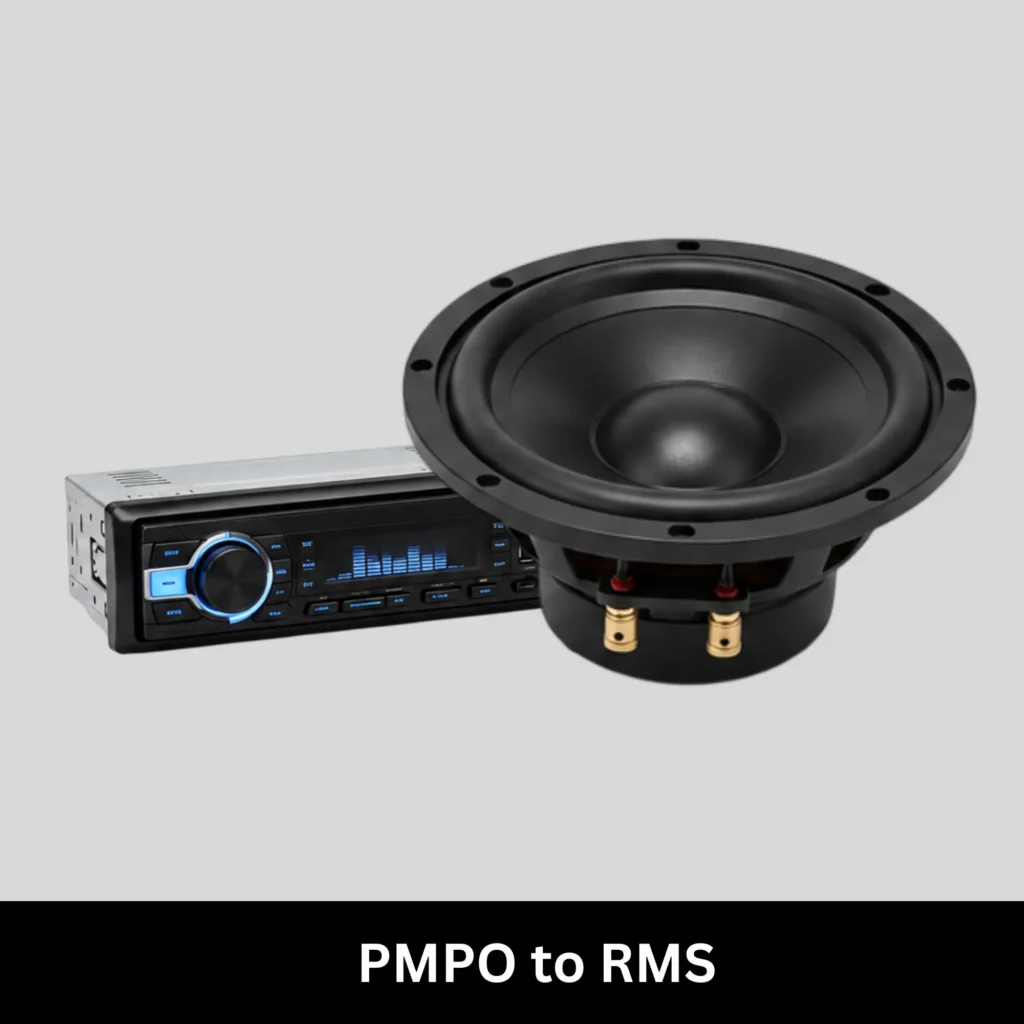 Audio PMPO to RMS value Calculator
