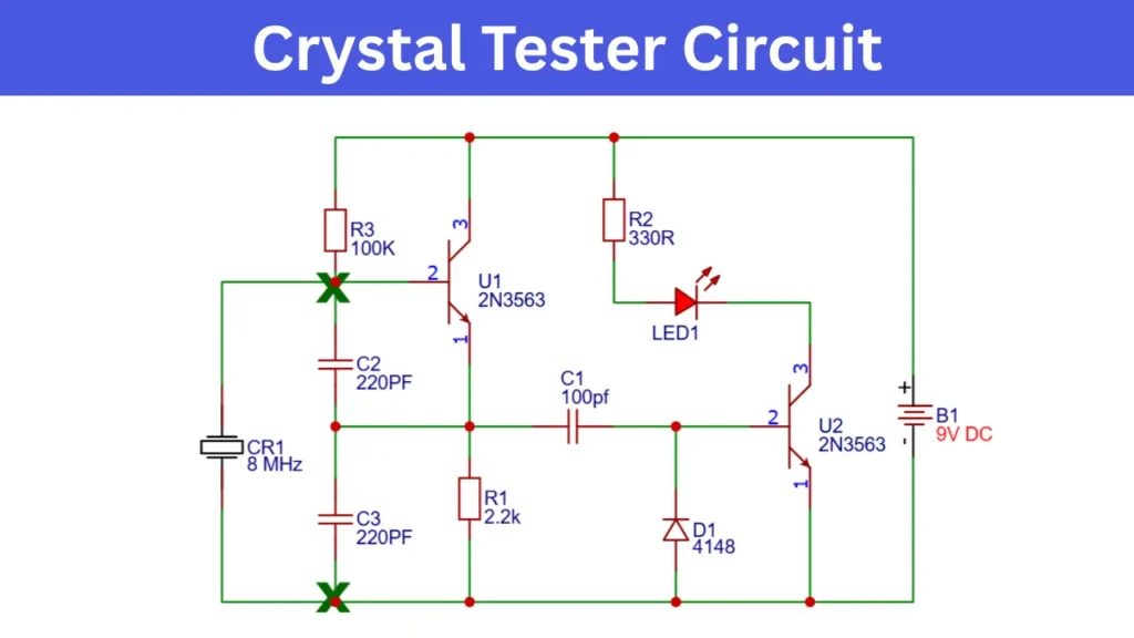 Crystal Tester Circuit schematics