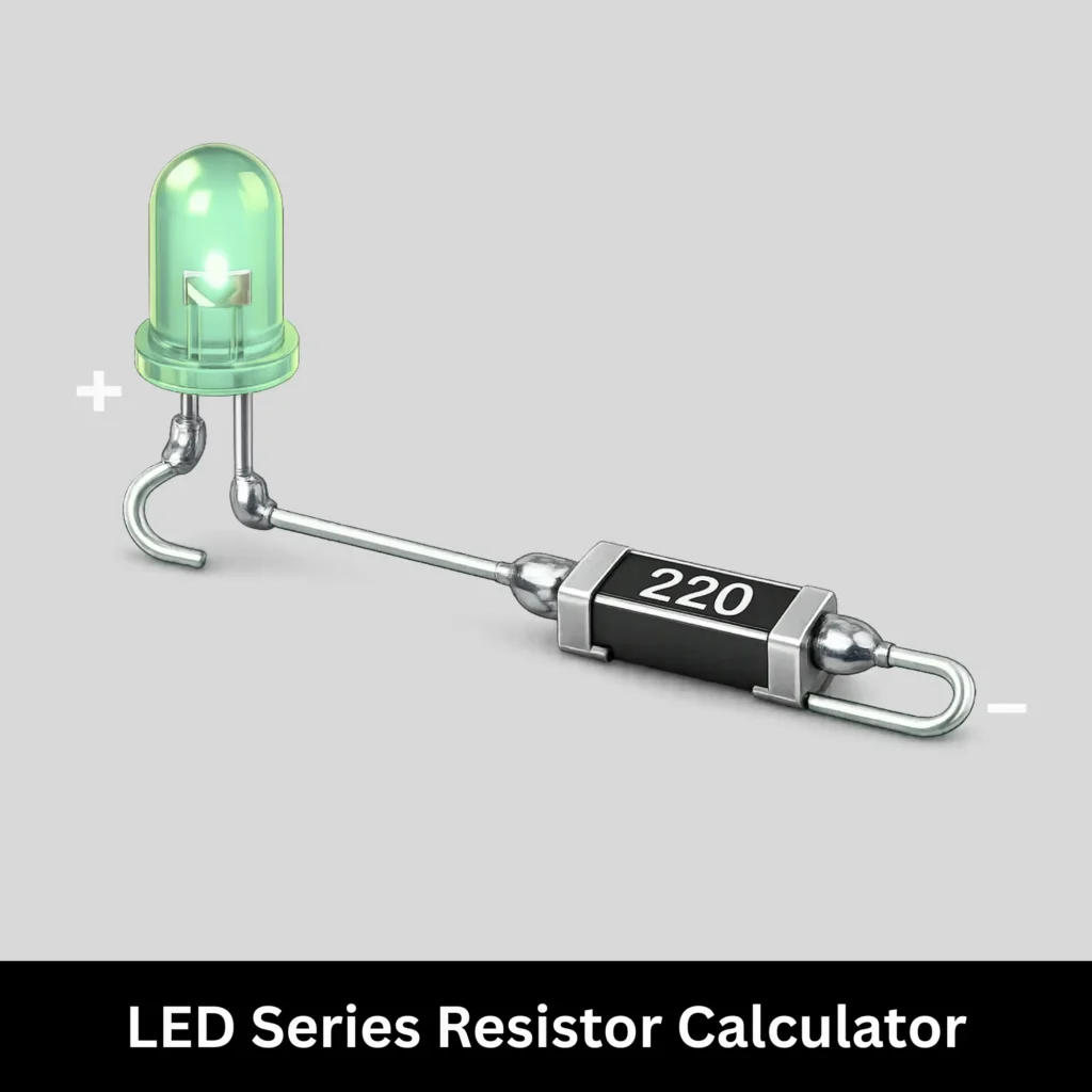 LED series resistor electronic calculator tool