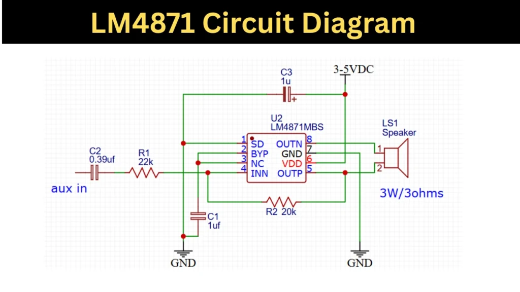 LM4871 Circuit Diagram