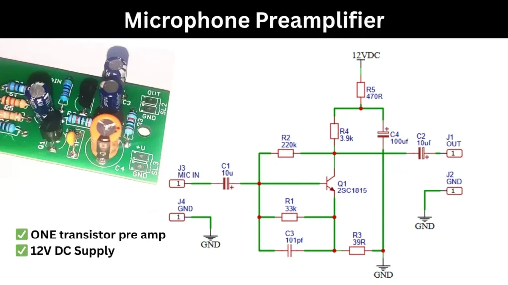 Microphone Preamplifier Circuit