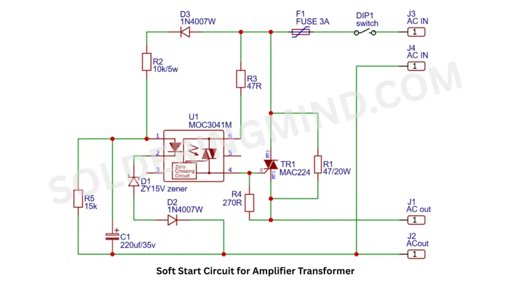 Soft Start Circuit for Amplifier