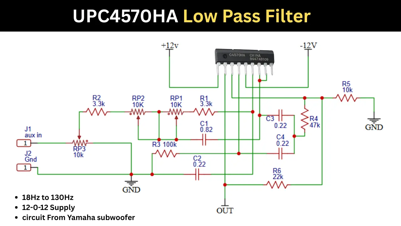 UPC4570HA Low Pass Filter