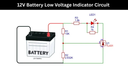12V Battery low volt indicator