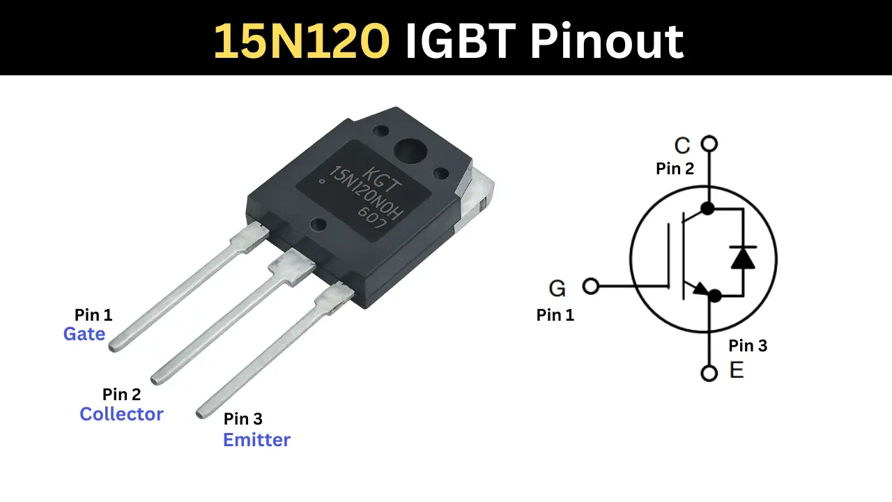 15n120 igbt pinout diagram and symbol
