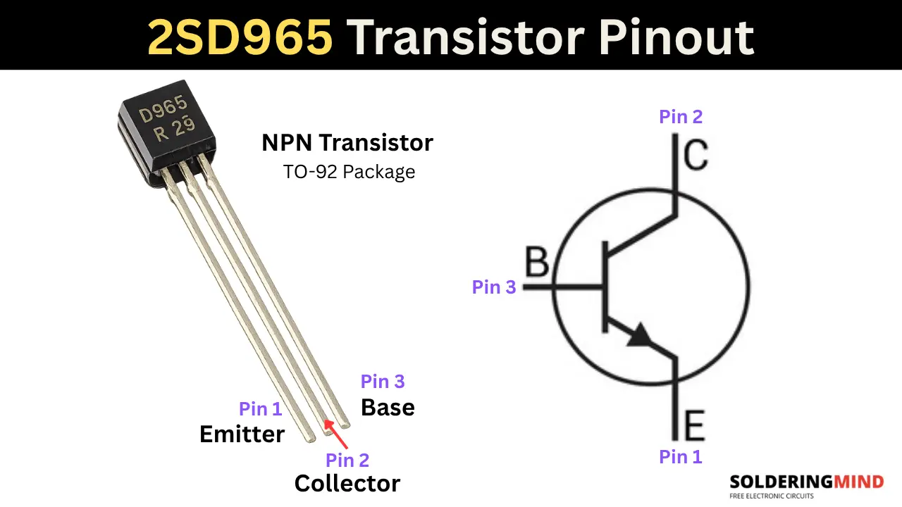 2SD965 Transistor Pinout