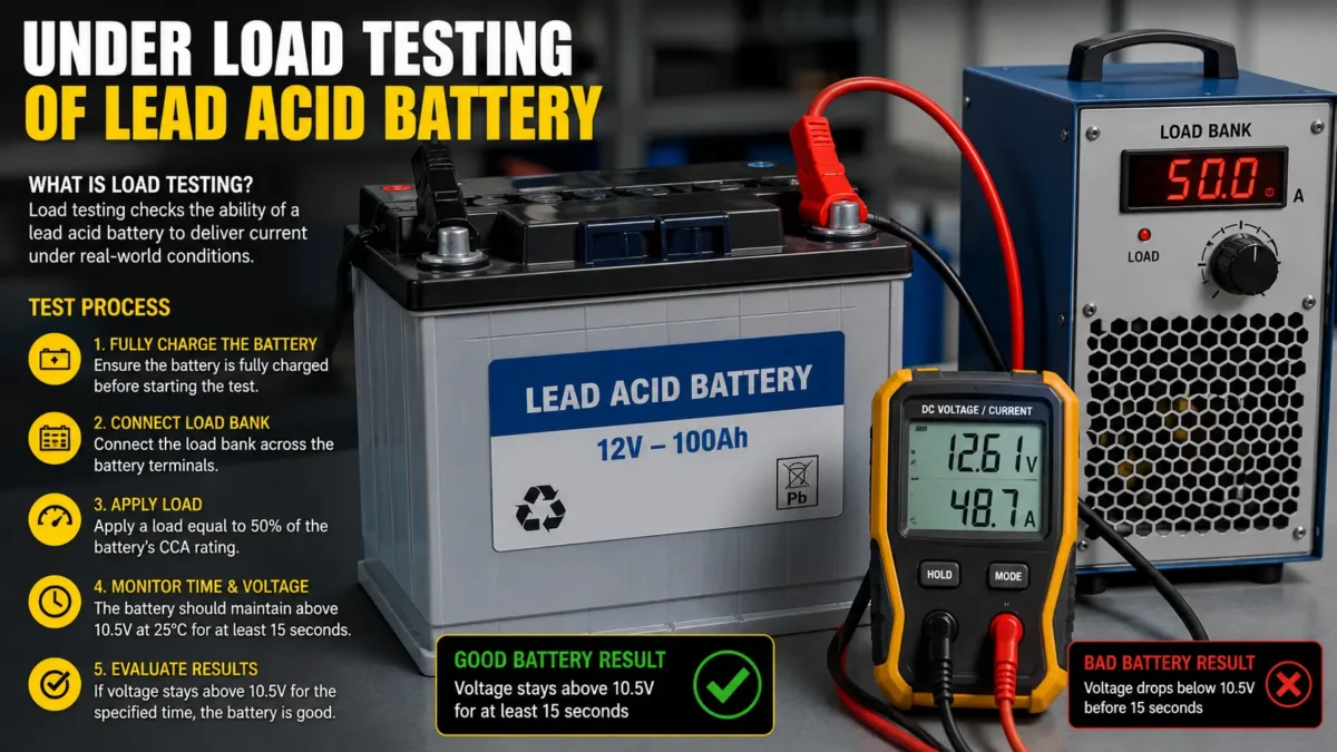 under load testing lead acid battery