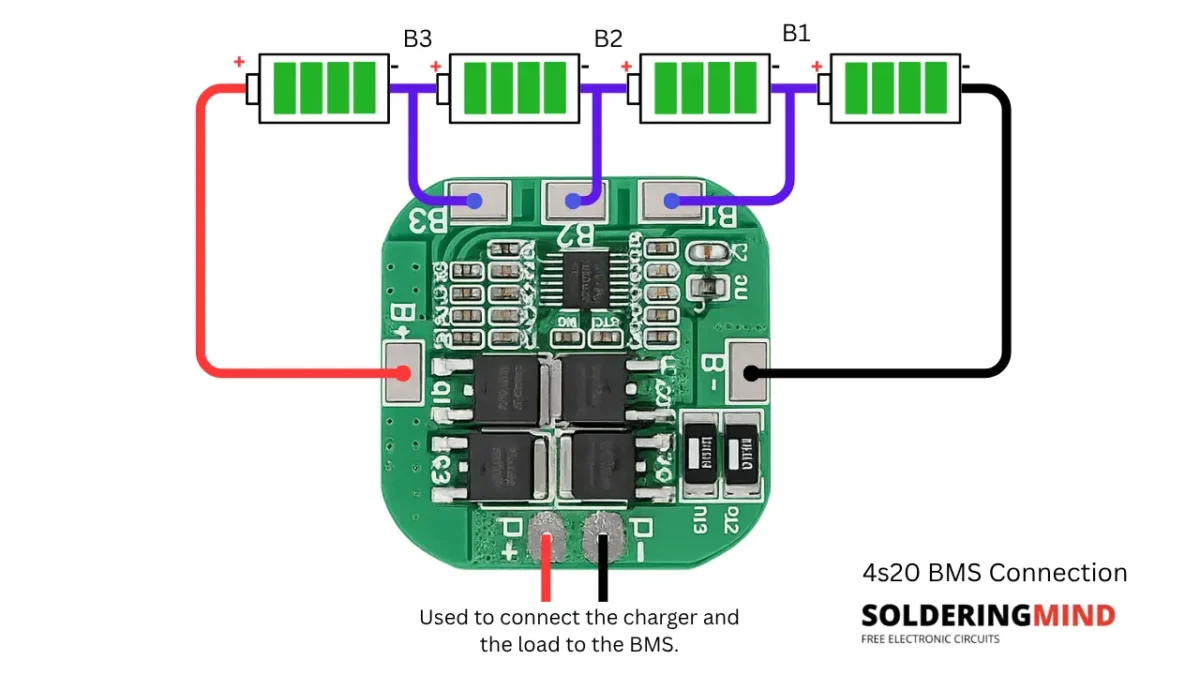 4s battery bms connection diagram