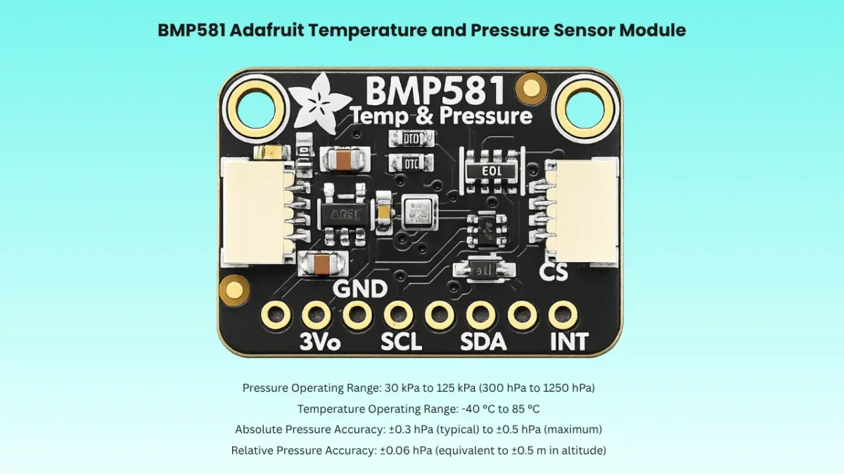BMP581 Adafruit Temperature and Pressure Sensor Module