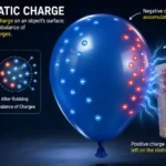 electrostatic charge is happens when cloth rubs on balloon surface