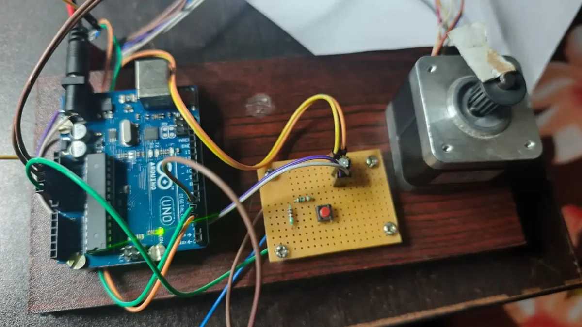 Arduino & A4988 Stepper Motor Control Button Start-Stop